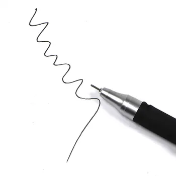 (10 шт./лот) Гелевая ручка с черными чернилами 0,5 мм, школьные канцелярские принадлежности для письма, беглые непрерывные чернила, высококачественная гелевая ручка 4