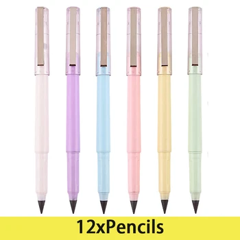 12 шт. вечный карандаш, бесконечные карандаши, многоразовые, стираемые, неограниченное количество записей, вечный карандаш