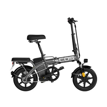 14-дюймовый Двухместный Складной Электрический велосипед с литиевой батареей, передним и задним двойным дисковым тормозом
