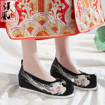 2023 г. традиционная обувь ханфу в китайском стиле, обувь ханфу в старом Пекине, вышитая одежда, обувь ханфу в винтажном стиле