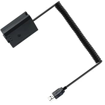 3X USB Кабель для зарядки NP-FW50 Фиктивный Аккумулятор Пружинный Провод Для Sony A7 A7R A7S A7M A7II A7S2 A7M2 A7R2 A6500 Соединитель постоянного тока 3