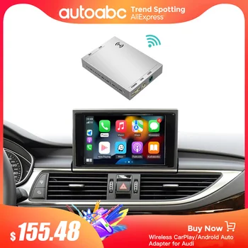 AUTOABC Drahtlose Apple CarPlay Geeignet Для Audi A1 A3 A4 A5 A6 A8 Q2 Q3 Q5 Q7 MMI Модуль Android Auto Spiegel Камера Заднего Вида 0
