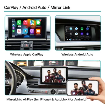 AUTOABC Drahtlose Apple CarPlay Geeignet Для Audi A1 A3 A4 A5 A6 A8 Q2 Q3 Q5 Q7 MMI Модуль Android Auto Spiegel Камера Заднего Вида 2