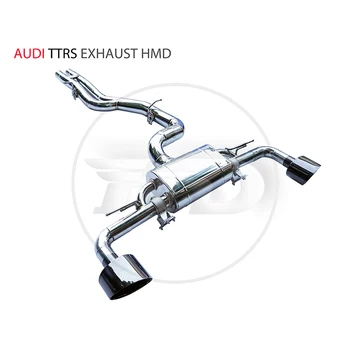 HMD выпускной коллектор из нержавеющей стали Downpipe для Audi TTRS Автоматическая модификация Электронный клапан глушителя для автомобиля