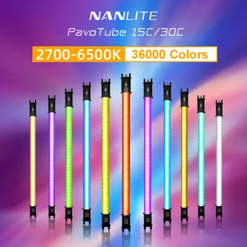 Nanlite Pavotube 15C 30C Светодиодная Лампа RGB 2700K-6500K Ручной Светильник-Палочка Для Видео, Киностудии, Фотосъемки, Освещения