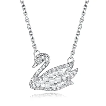 SACKARS 2023 Новое классическое жемчужное ожерелье с лебедем, модные ювелирные изделия, изысканная женская одежда, Роскошный стиль, цепочка 