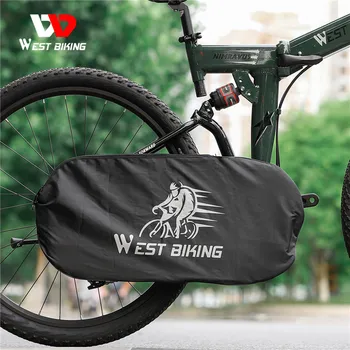 WEST BIKING Комплект защитных чехлов для велосипеда Руль + Сиденье + Крышка цепи Водонепроницаемый Пылезащитный MTB Дорожный Велосипед Велосипедное снаряжение 2