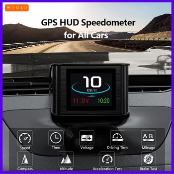 WYOBD T600 GPS HUD Автомобильный Головной Дисплей Цифровой Спидометр кмч миль ч пробег Подключи и Играй Авто Электронные Аксессуары