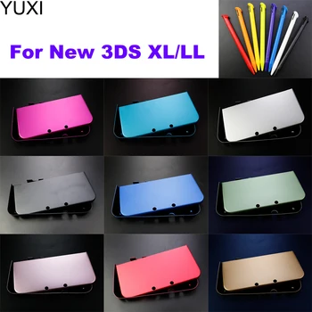 YUXI 1 комплект Для Новой Консоли 3DS XL LL 3DSXL 3DSLL Алюминиевый Металлический Жесткий Чехол Сверху Снизу Спереди Сзади Защитная Лицевая панель Coveret