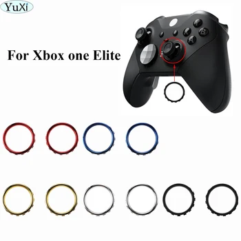 YuXi 2шт Хромированных акцентных колец для большого пальца для запасных частей контроллера Xbox One Elite