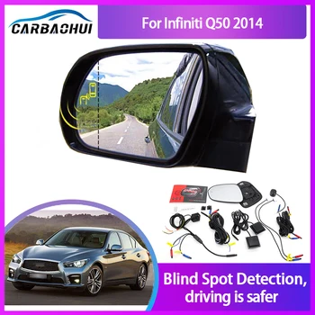 Автомобильная Система Обнаружения Радара с Зеркалом Слепой зоны для Infiniti Q50 2014 BSD Microwave Blind Monitoring Assistant Безопасность вождения