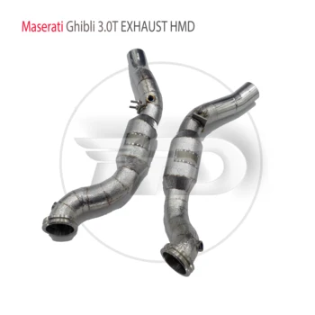 Автомобильные аксессуары HMD Выхлопная система Высокопроизводительный сливной патрубок для Maserati Ghibli 3.0T с каталитическим преобразователем Автозапчасти