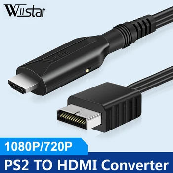 Адаптер 1080P Full HD с кабелем питания постоянного тока 5 В для PS2-HDMI-совместимого телевизора/монитора/Проектора/ПК, от мужчины к мужчине