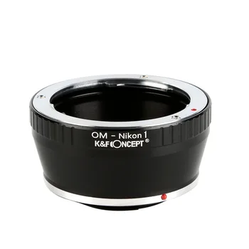 Адаптер для объектива K & F Concept для объектива Olympus с креплением OM к фотоаппарату Nikon с креплением 1 1
