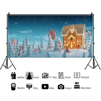 Баннер для Рождественской вечеринки, Рождественская елка, световой фон для фотосъемки, портрет ребенка, фон для фотосессии в фотостудии