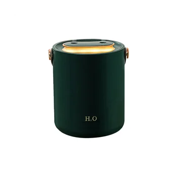 Высокообъемный портативный увлажнитель воздуха объемом 1.2 л, подключаемый для использования, Распылитель воды, диффузор для спальни, Домашний Зеленый