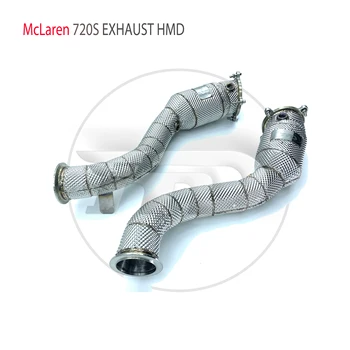 Выхлопная система из нержавеющей стали HMD, Водосточная труба с высокой производительностью потока Для модификации автомобиля McLaren 720S