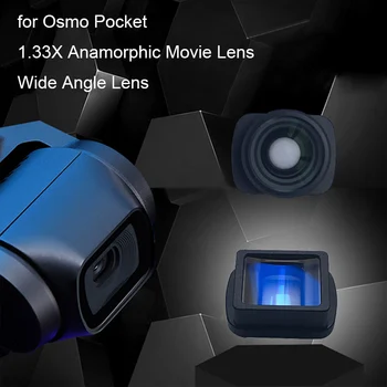 для DJI Osmo Pocket 2 Анаморфный широкоугольный объектив для видеосъемки Видеоблогов Простая Установка Объектива Портативные Аксессуары для подвеса