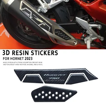 Для Honda Hornet CB750 2022 Защита глушителя мотоцикла 3D защитная наклейка из смолы