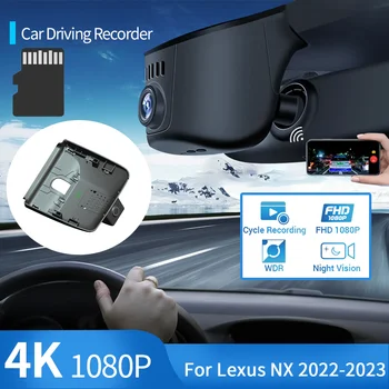 для Lexus NX 350 h AZ20 2022 2023 4K 1080P Автомобильный Видеорегистратор Dash Cam Камера HD Ночного Видения Wifi 24H Запись парковки Видеорегистратор для Вождения