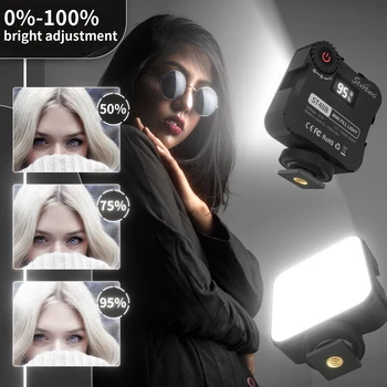 Для видеосъемки Youtube Tiktok Mini LED, 3 лампы для видеокамеры, 6500 K, фотографическая подсветка