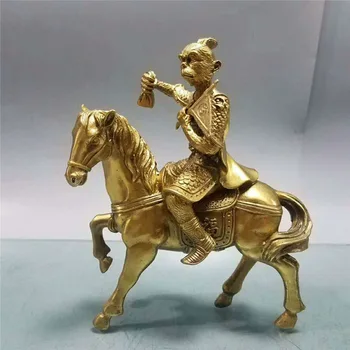 Латунный конный орнамент Guyunzhai, Латунные украшения для лошадей, Латунные украшения для обезьян, украшения для обезьян, Верховая езда