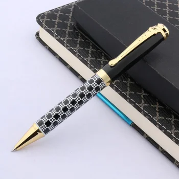Металлическая шариковая ручка Jinhao 500 золотистого Черно-белого цвета для шахматной доски