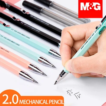 Механический карандаш 2шт 2,0 мм с 40 шт бесплатной заправки, Ластик 2B, Кавайные Карандаши для написания эскизов, Детские школьные принадлежности