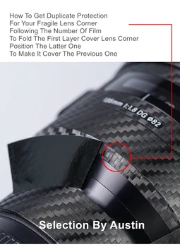 Наклейка на кожу объектива Для Canon EF 85mm f/1.2 II оберточная пленка Наклейка Против царапин Защита объектива Защитный чехол 2