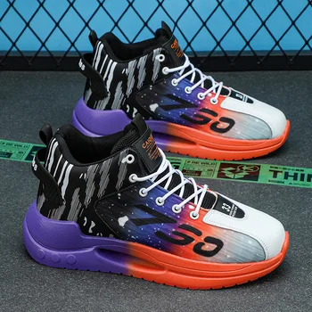 Новая брендовая мужская Баскетбольная обувь с подушкой, Нескользящие Высококачественные Модные кроссовки, спортивная обувь для фитнеса, Zapatillas Hombre 1