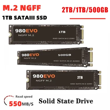 Твердотельный накопитель NGFF M.2 500GB 1TB Высокоскоростной SSD 980EVO Внутренний жесткий диск большой емкости Жесткий диск Для Ноутбука/Настольного компьютера/Mac