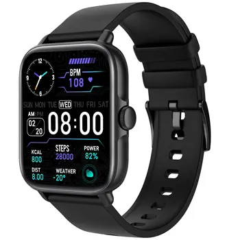 1,7-дюймовый Фитнес-трекер Smartwatch для телефонов Android и iOS с отслеживанием сердечного ритма, сна, 28 Спортивных режимов Подачи кислорода в кровь, Голосовой интерфейс Ai