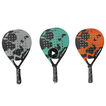 2021 Взрослая Профессиональная Полностью Углеродистая ракетка для пляжного тенниса EVA Tennis Beach Racket Теннисная ракетка с захватом мяча