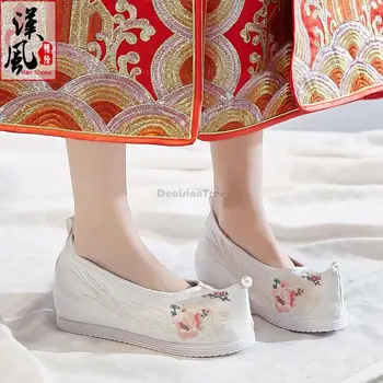 2023 г. традиционная обувь ханфу в китайском стиле, обувь ханфу в старом Пекине, вышитая одежда, обувь ханфу в винтажном стиле 3
