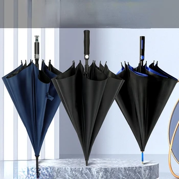 2023 Модный 16-килограммовый зонт с большой ручкой для женщин, Креативный зонт с длинной ручкой и чехлом, автоматический открытый солнцезащитный козырек