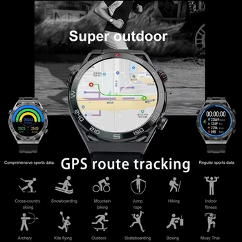 2023 Новые NFC ECG + PPG Bluetooth Call Smartwatch GPS Трекер Браслет движения Фитнес Для часов Huawei Ultimate Smart Watch Мужские 1