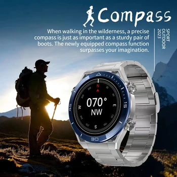2023 Новые NFC ECG + PPG Bluetooth Call Smartwatch GPS Трекер Браслет движения Фитнес Для часов Huawei Ultimate Smart Watch Мужские 2