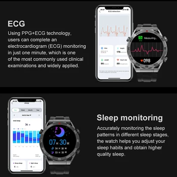 2023 Новые NFC ECG + PPG Bluetooth Call Smartwatch GPS Трекер Браслет движения Фитнес Для часов Huawei Ultimate Smart Watch Мужские 3