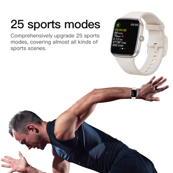 2023 Новые Смарт-часы Для Мужчин И Женщин 1,7-дюймовый HD-Экран Bluetooth Частота сердечных сокращений Кровяное Давление Батарея 300 мАч 25 Спортивных режимов Smartwatch 3