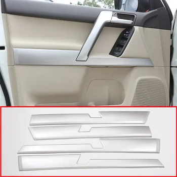 4 шт., Отделка внутренней двери автомобиля из АБС-пластика для Toyota Land Cruiser Prado FJ150 150 2010-2018 Год Аксессуары