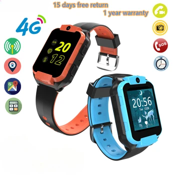 4G Детские GPS Смарт-часы-Телефон, Водонепроницаемый Видеозвонок, 7 Игр, SOS, LBS, WIFI, Отслеживание местоположения, Удаленный монитор, Детские часы LT35