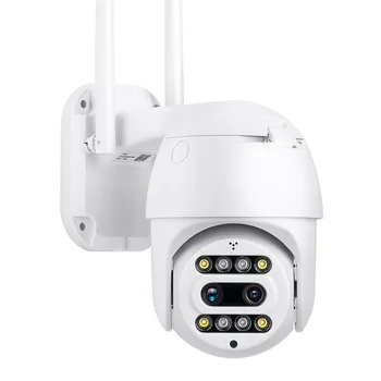 4K 8MP Двухобъективная PTZ-камера WiFi 8X Zoom CCTV Security 2K 4MP Обнаружение человека Беспроводная IP-камера Видеонаблюдения H.265 CareCam Pro 0