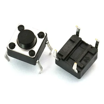 6x6x6 мм Тактильный Кнопочный переключатель Tact Switch 6 * 6 * 6 мм 4-контактный DIP 200/500/1000 шт.