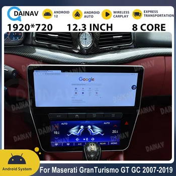 Android 12 Для Maserati Grantismo GT GC 2007-2019 Android Auto Автомобильный радиоприемник Мультимедийный плеер GPS Навигация Carplay Головное устройство