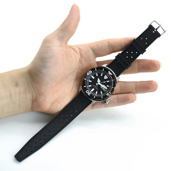 Correa de reloj de goma de alta calidad, 20mm, 22mm, para s-eiko SRP777J1, correa de reloj nueva de buceo, resistente al agua 4