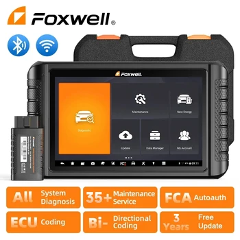 FOXWELL NT1009 Bluetooth OBD2 Автомобильные Диагностические Инструменты Вся система 35 + Сброс Двунаправленного Кодирования ECU OBDII Автомобильный Сканер
