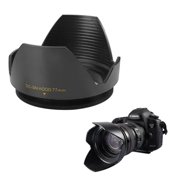 HONGDAK 49 мм 52 мм 55 мм 58 мм 62 мм 67 мм 72 мм 77 мм Солнцезащитная Бленда Объектива Для Nikon Canon Sony Fuji Olympus С Привинченным Цветочным Лепестком Camer