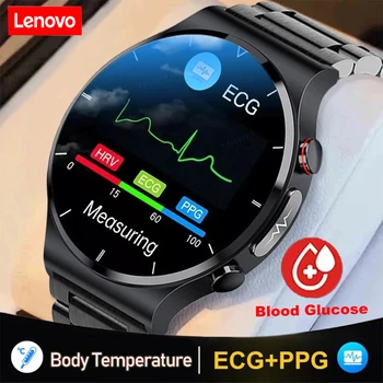 Lenovo Новые Умные Часы ECG + PPG, Браслет для Измерения Артериального Давления, Сердечного Ритма, Для Телефона Android ios, Мужские IP68, Водонепроницаемый Фитнес-Трекер, Часы