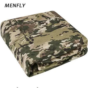MENFLY Military Digital, армейская камуфляжная сетчатая ткань шириной 1,5 м, Охотничье покрытие, скрытая сетка, военный вентилятор, сети для кемпинга