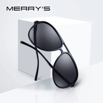MERRYS DESIGN, Мужские Классические Поляризованные солнцезащитные очки Pilot, Более Легкая Оправа, 100% защита от ультрафиолета S8510